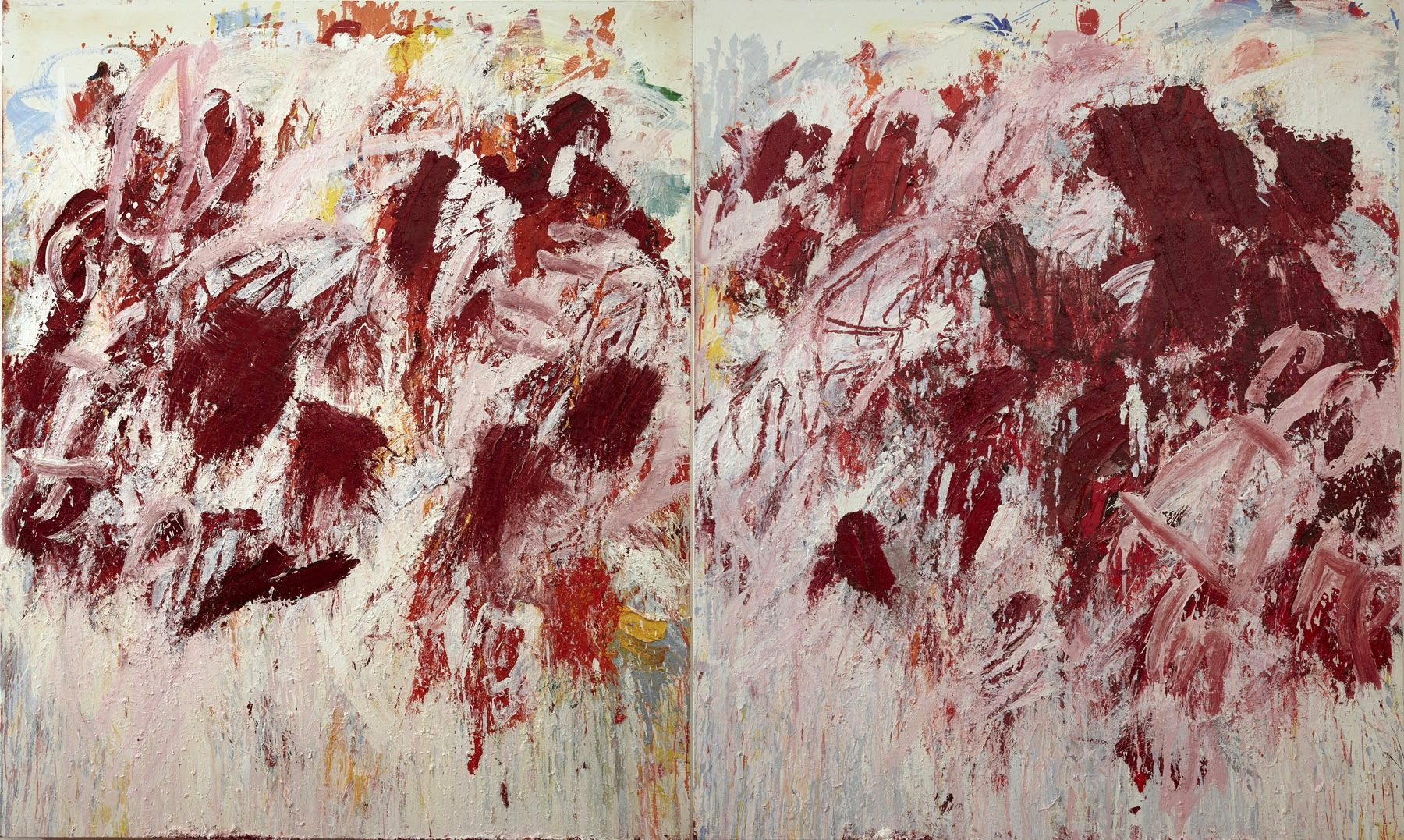 Aida Tomescu "Under The Iron Of The Moon (Diptych) 2017"