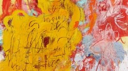 Aida Tomescu, 'Goldfields', 2012, oil and pigments on canvas, 184 x 154cm