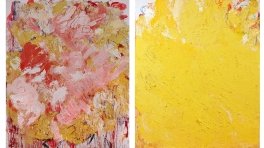 Aida Tomescu, 'Sabine 2011' and 'Aureum 2013', oil on canvas, 184 x 154 cm