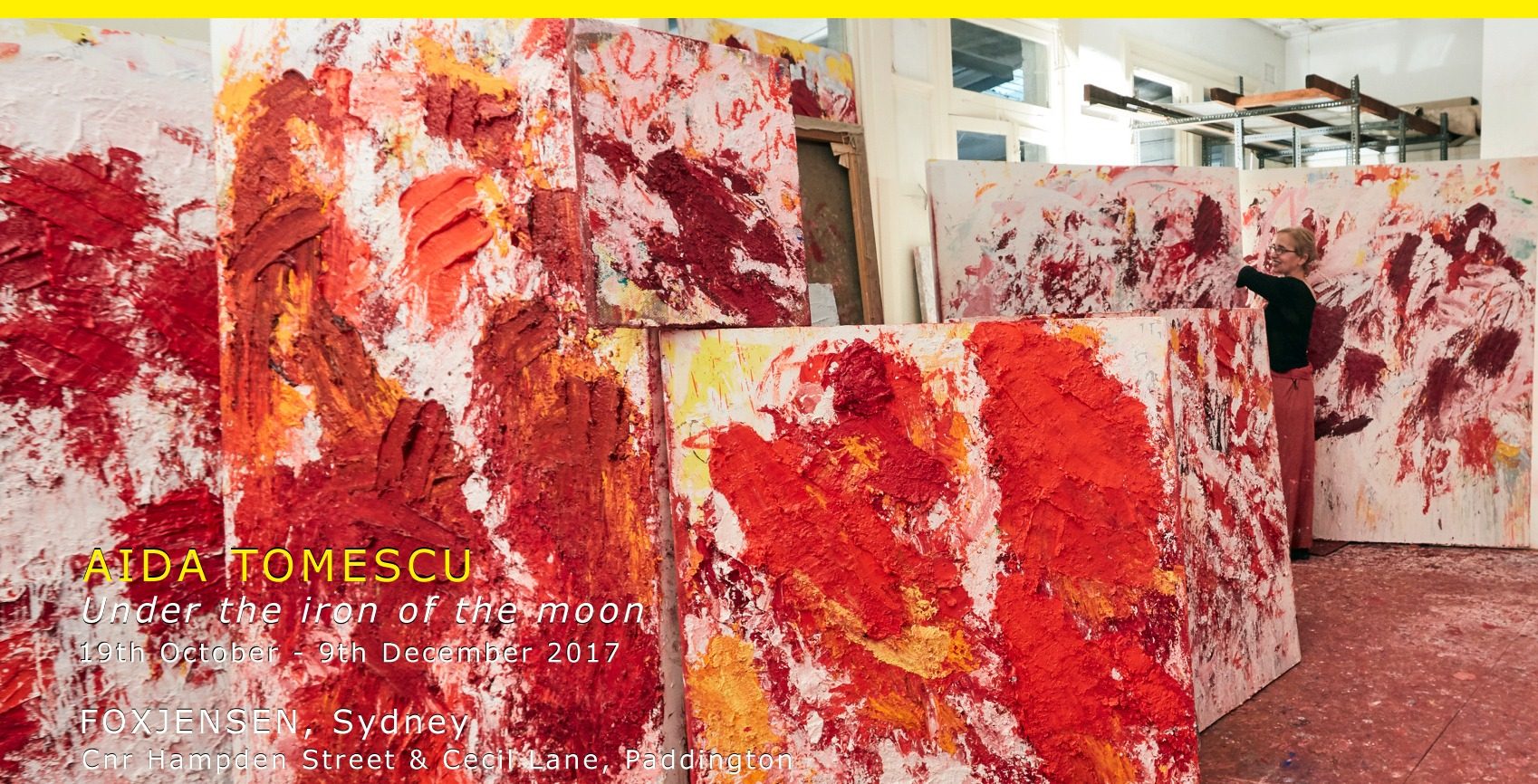 Aida Tomescu Exhibition: Under the Iron of the Moon
