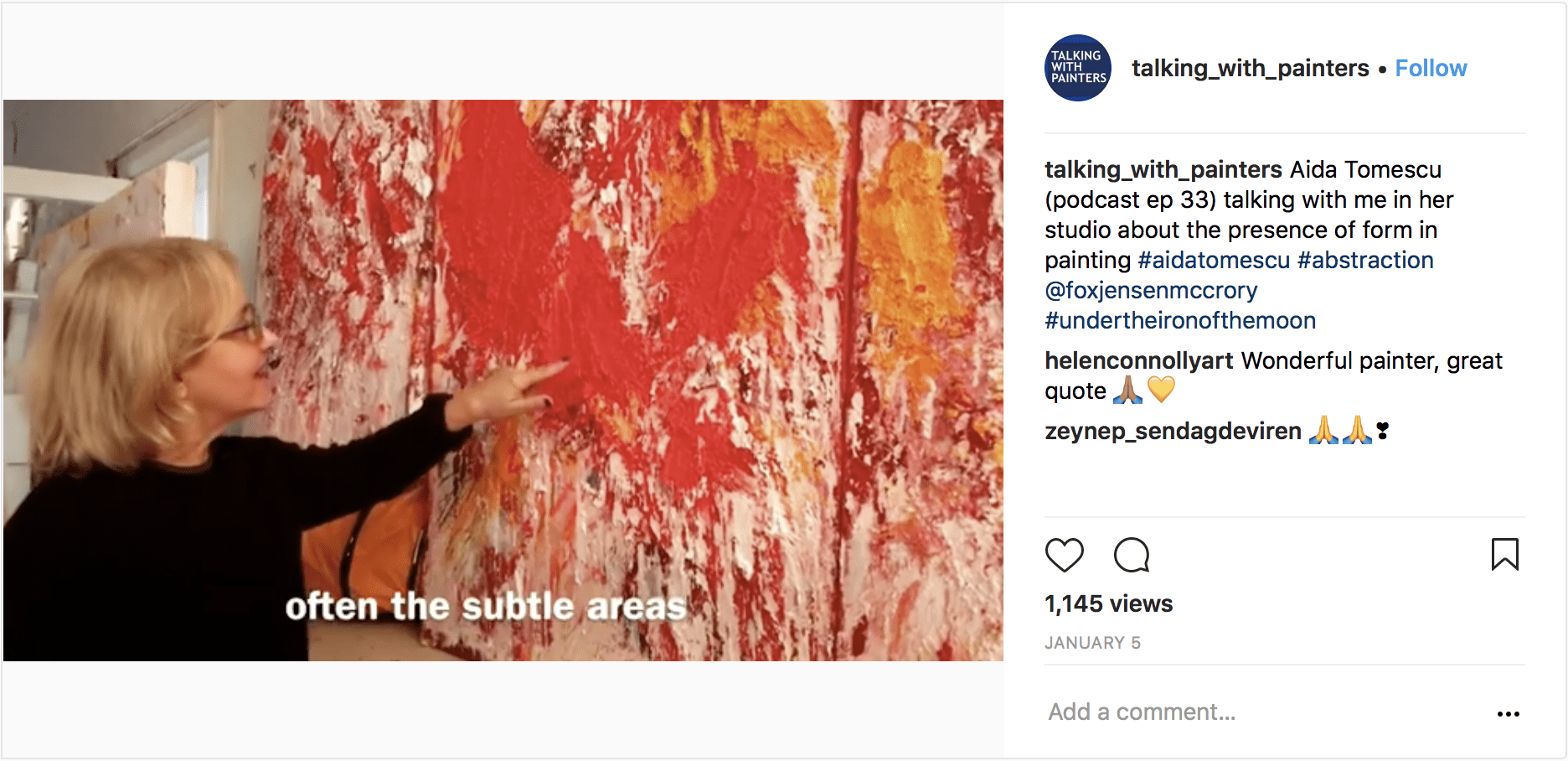 Aida Tomescu - Talking With Painters Podcast