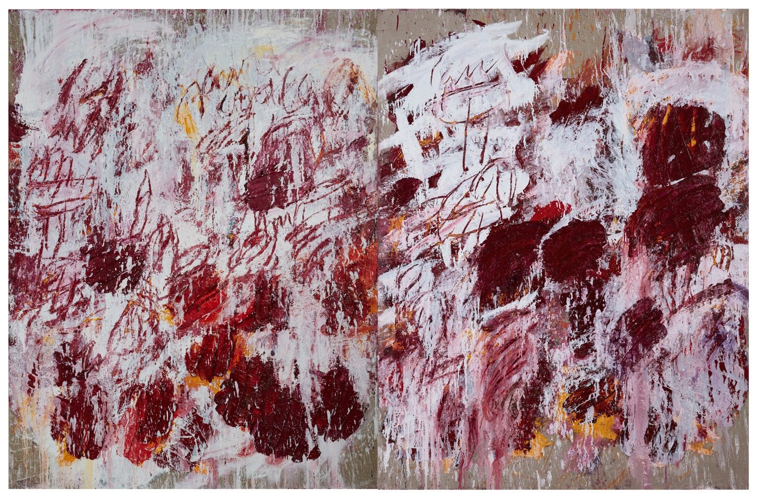 Aida Tomescu, 'The open wounds of white clouds', 2019, Oil on linen, 200 x 306cm