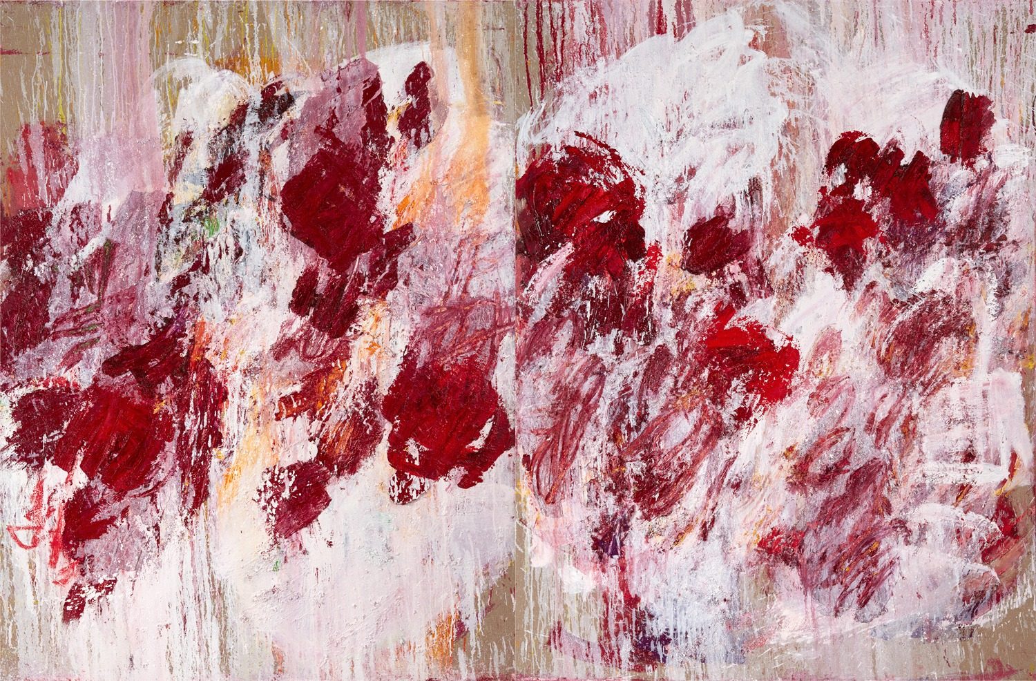 Aida Tomescu, 'Silent Spring', 2020, oil on Belgian linen, 200 x 306cm (diptych)