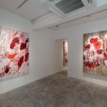 Installation view of Aida Tomescu, Into a Carpet Made of Water