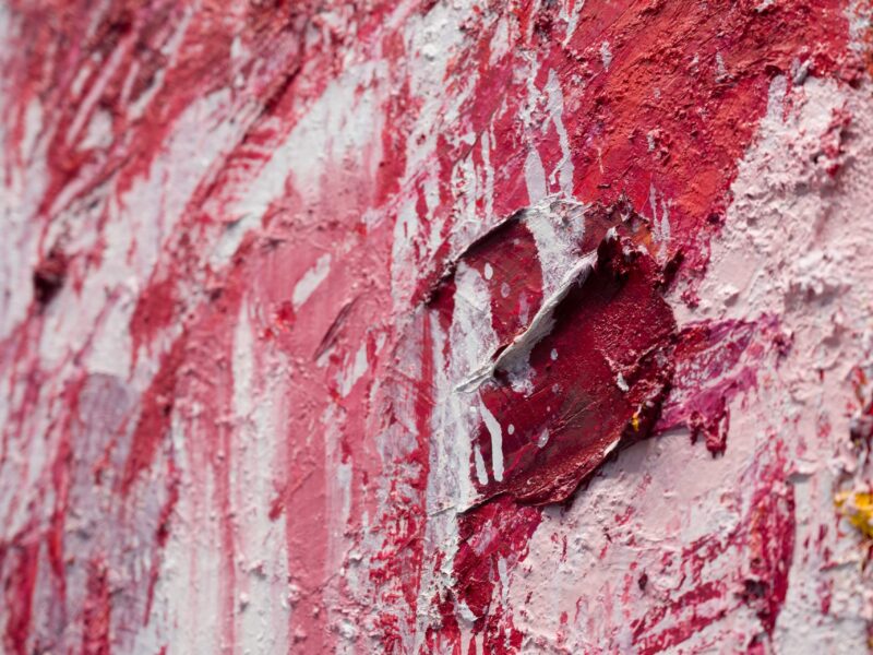 Aida Tomescu, detail ‘Folded in Three’, Art Basel Hong Kong, Booth 1D48, 2022
