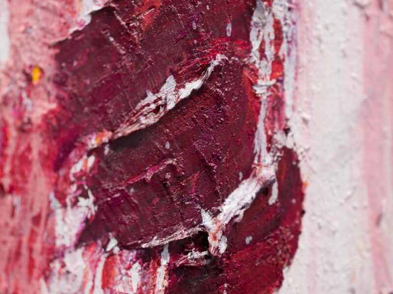 Aida Tomescu, detail ‘Folded in Three’, Art Basel Hong Kong, Booth 1D48, 2022