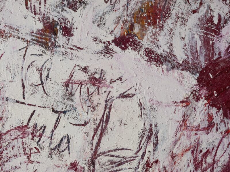 Aida Tomescu, Folded into the white of my words I (detail), 2019