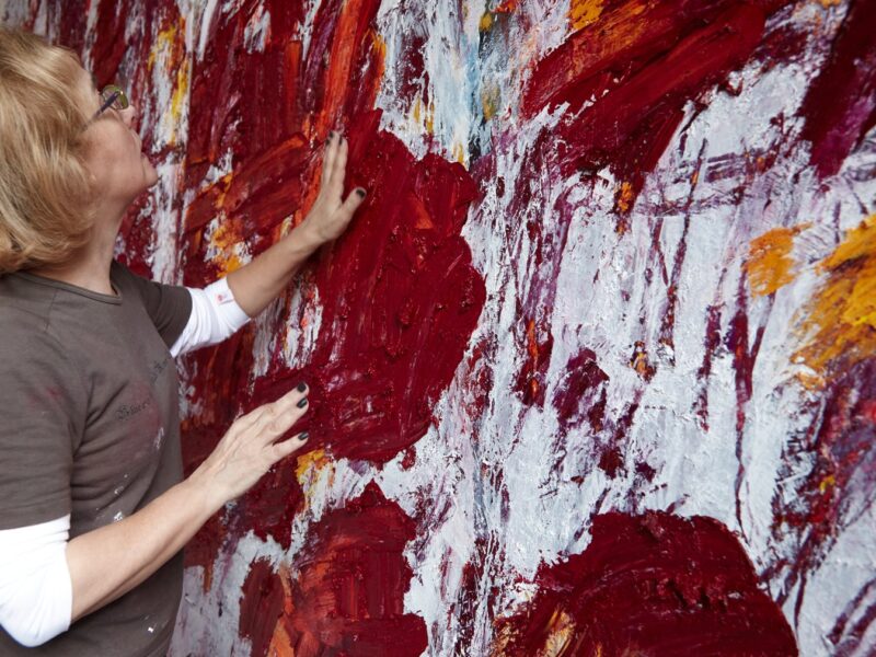 Aida Tomescu, In the studio, 2020