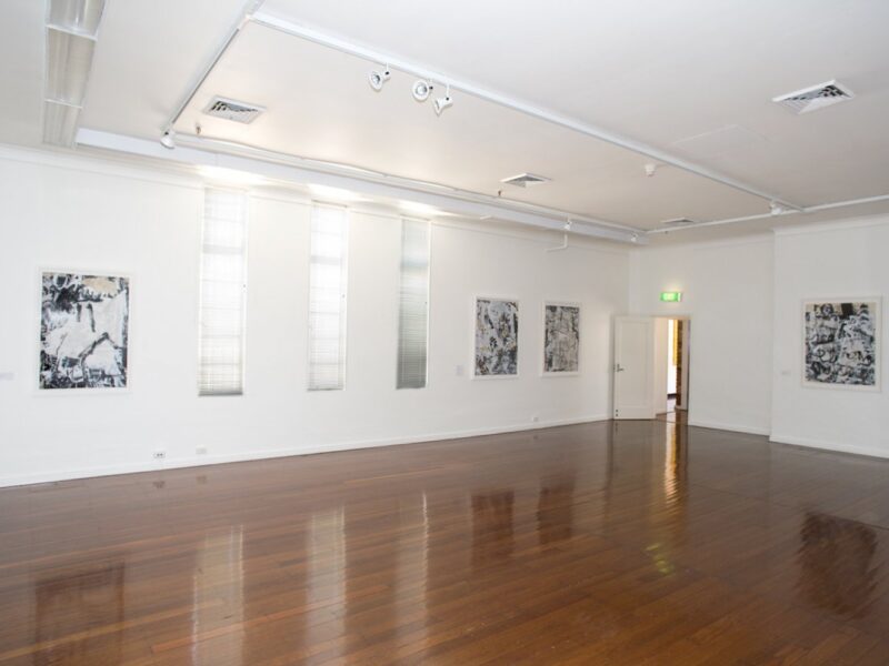 Aida Tomescu, installation view 14, ANU Drill Hall Gallery, Paintings and Drawings, 2009
