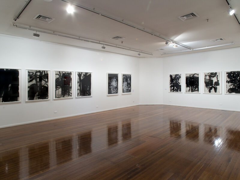 Aida Tomescu, installation view 15, ANU Drill Hall Gallery, Paintings and Drawings, 2009