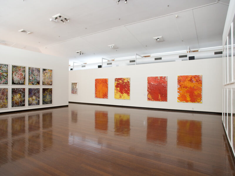 Aida Tomescu, installation view 4, ANU Drill Hall Gallery, Paintings and Drawings, 2009