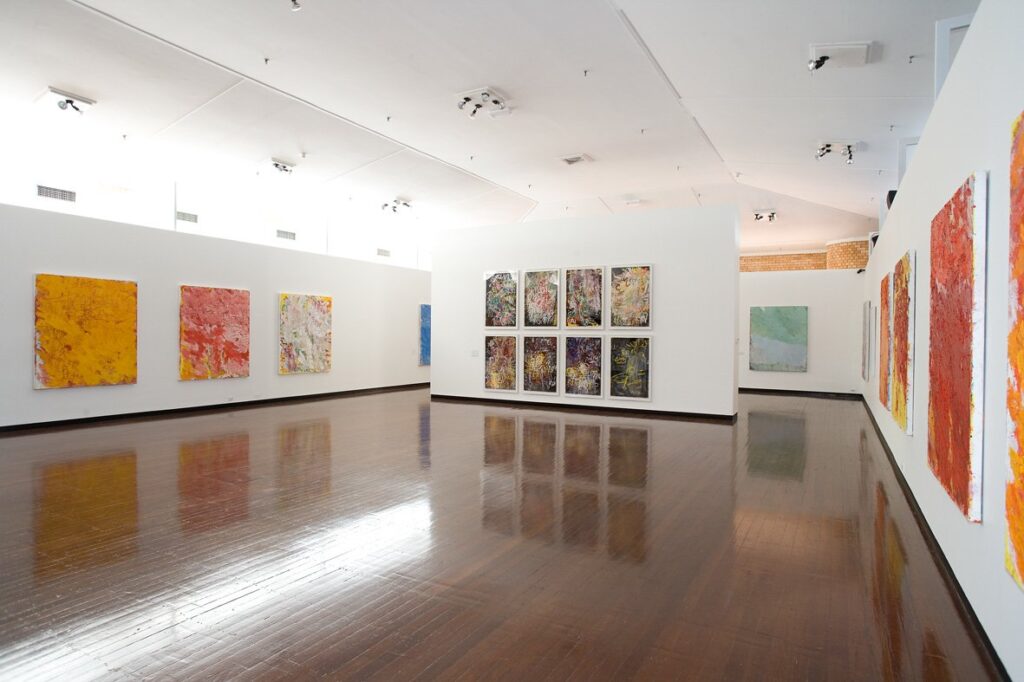 Aida Tomescu, installation view 7, ANU Drill Hall Gallery, Paintings and Drawings, 2009