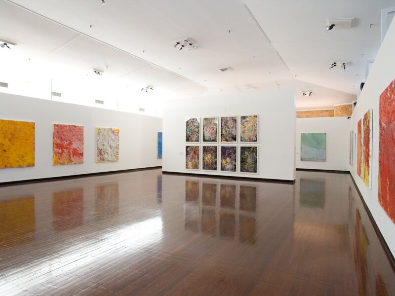 Aida Tomescu, installation view 7, ANU Drill Hall Gallery, Paintings and Drawings, 2009