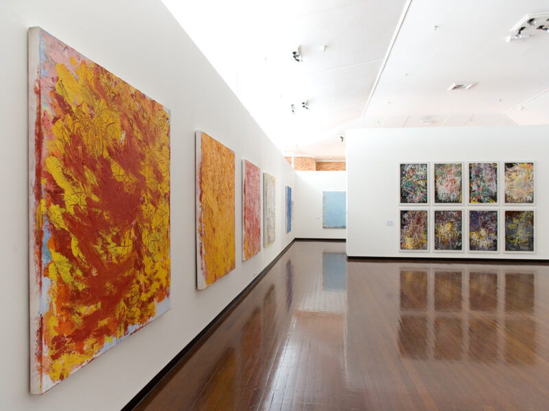Aida Tomescu, installation view 8, ANU Drill Hall Gallery, Paintings and Drawings, 2009