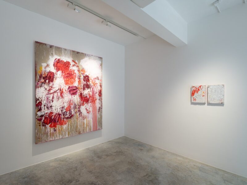 Aida Tomescu, Installation view of Into a Carpet Made of Water, Flowers Gallery, Hong Kong, 2021