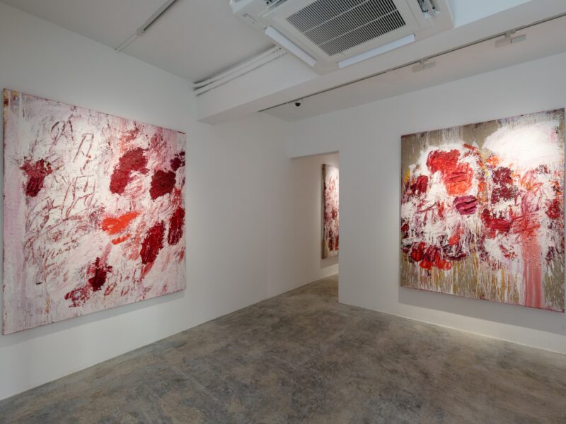 Aida Tomescu, Installation view of Into a Carpet Made of Water, Flowers Gallery, Hong Kong, 2021