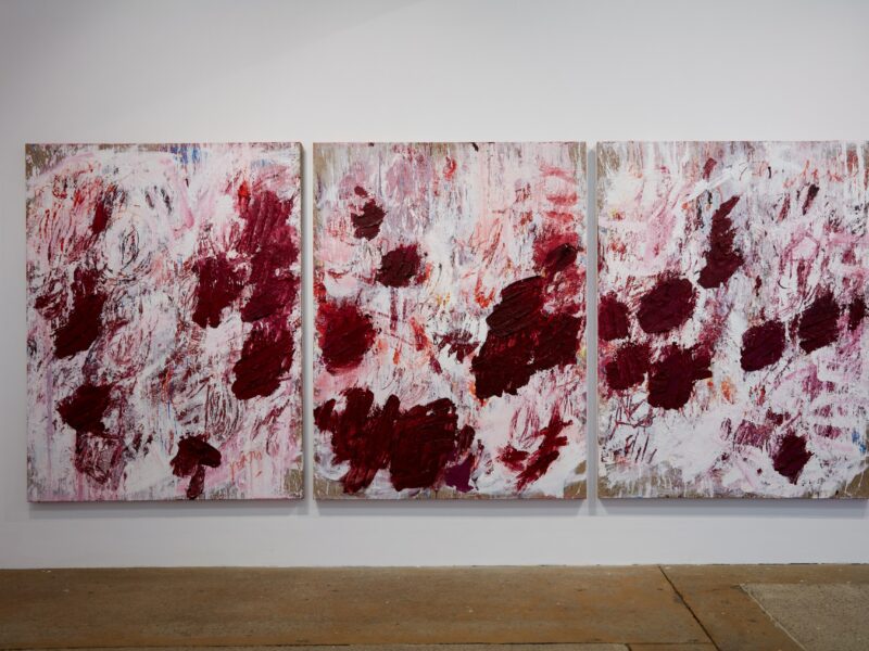Aida Tomescu, Installation view: Sewn on to stones in the sky 2019