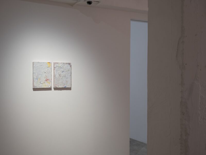 Aida Tomescu, Installation view, Silverpoint II and I, 2021
