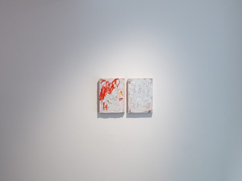 Aida Tomescu, Installation view, Silverpoint IV and III 2021