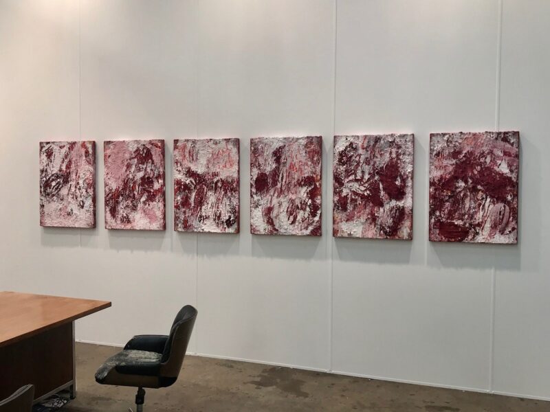 Aida Tomescu, Installation view: The Torch in my Ear I, II, III, IV, V, VI, 2018
