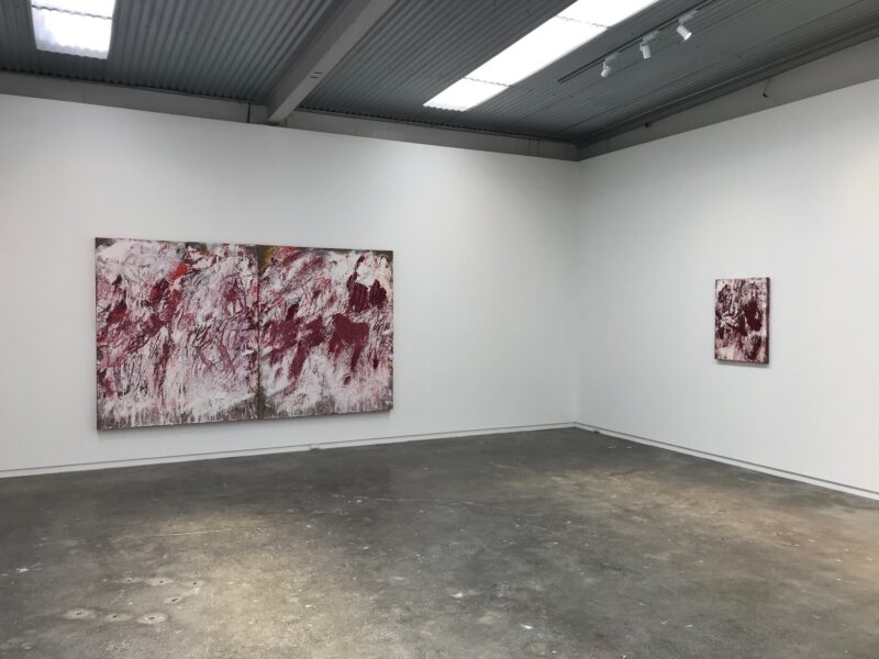 Aida Tomescu, Installation view, WET WET WET, Fox Jensen McCrory, Auckland, 2019