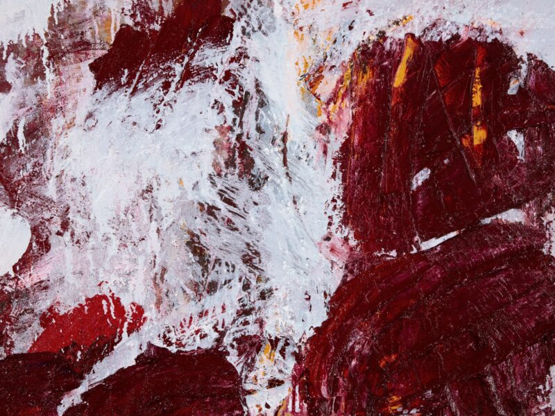 Aida Tomescu, The open wounds of white clouds (detail), 2019