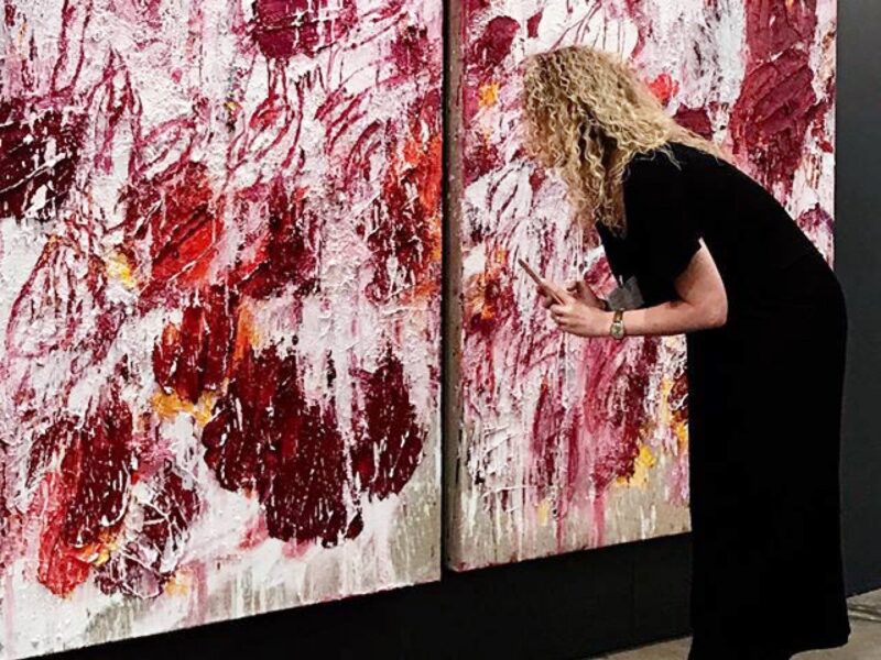 Aida Tomescu, THE OPEN WOUNDS OF WHITE CLOUDS, DIPTYCH, INSTALLATION VIEW, 2019