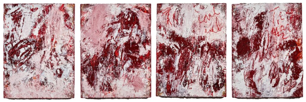 Aida Tomescu, The Torch in my Ear I, II, III, IV, 2018