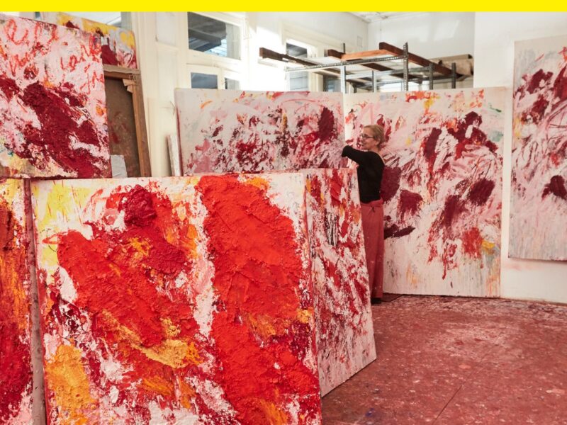 Aida Tomescu, View of the studio, 2017