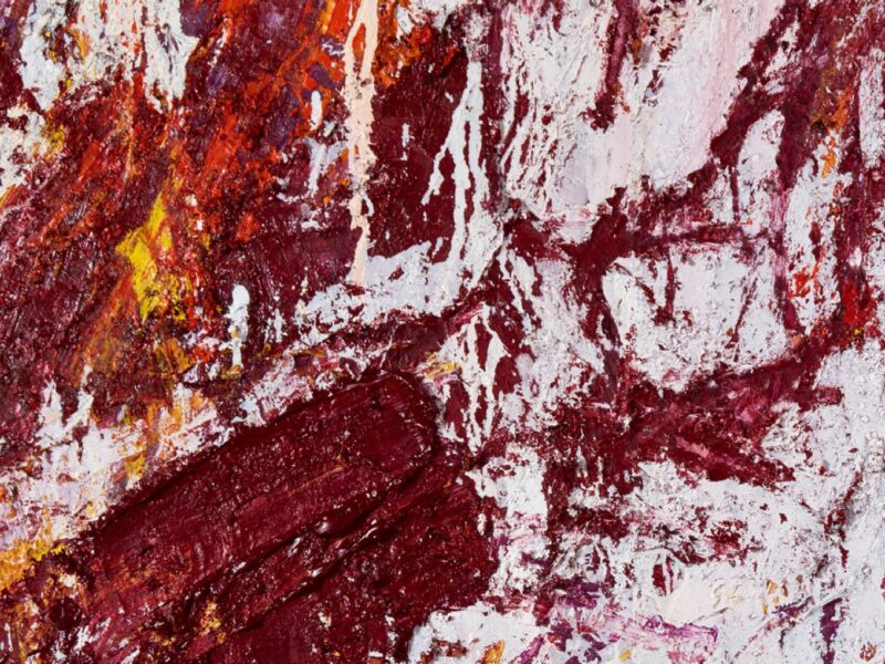 Aida Tomescu, Violet with Candles (detail 04), 2020