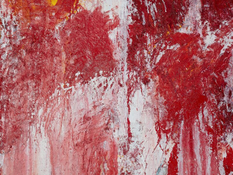 Aida Tomescu, With the Crimson word I (detail), 2022
