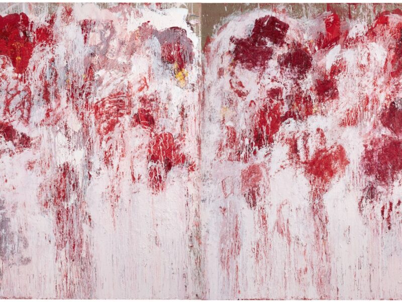 Aida Tomescu, ‘With the Crimson word I’ diptych, 2023