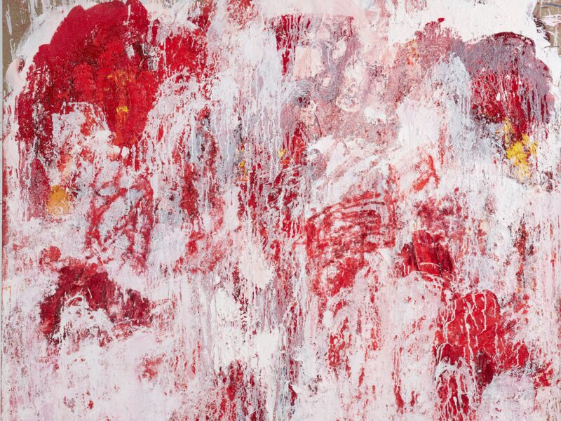 Aida Tomescu, ‘With the Crimson word I’ (diptych) detail, 2023