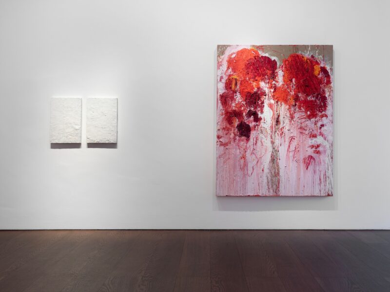 Aida Tomescu, ‘With the Crimson word’ Installation view, Flowers Gallery, London, 2023